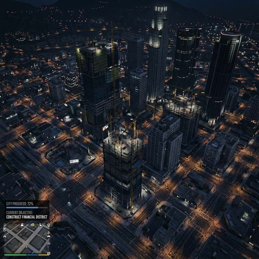 City construction mockup